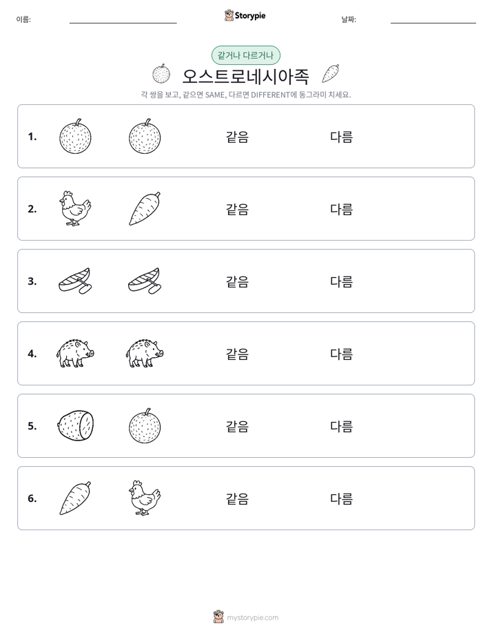 같은 것 또는 다른 것