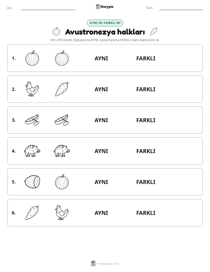 Aynı mı Farklı mı