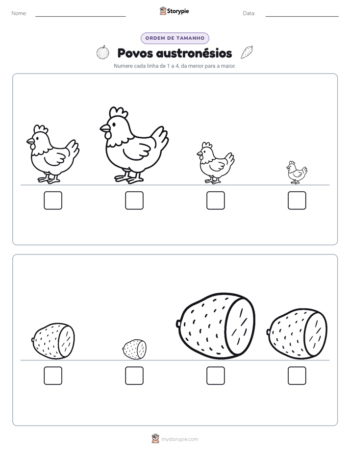 Ordem de Tamanho