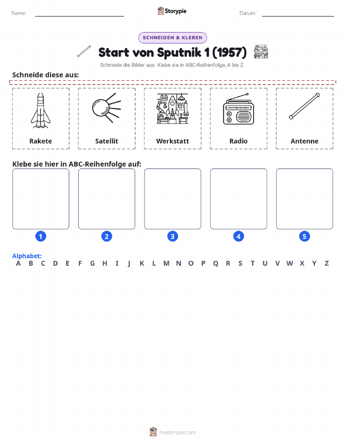 Schneiden & Einfügen Alphabet
