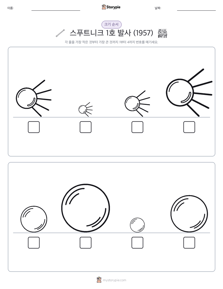 크기 순서