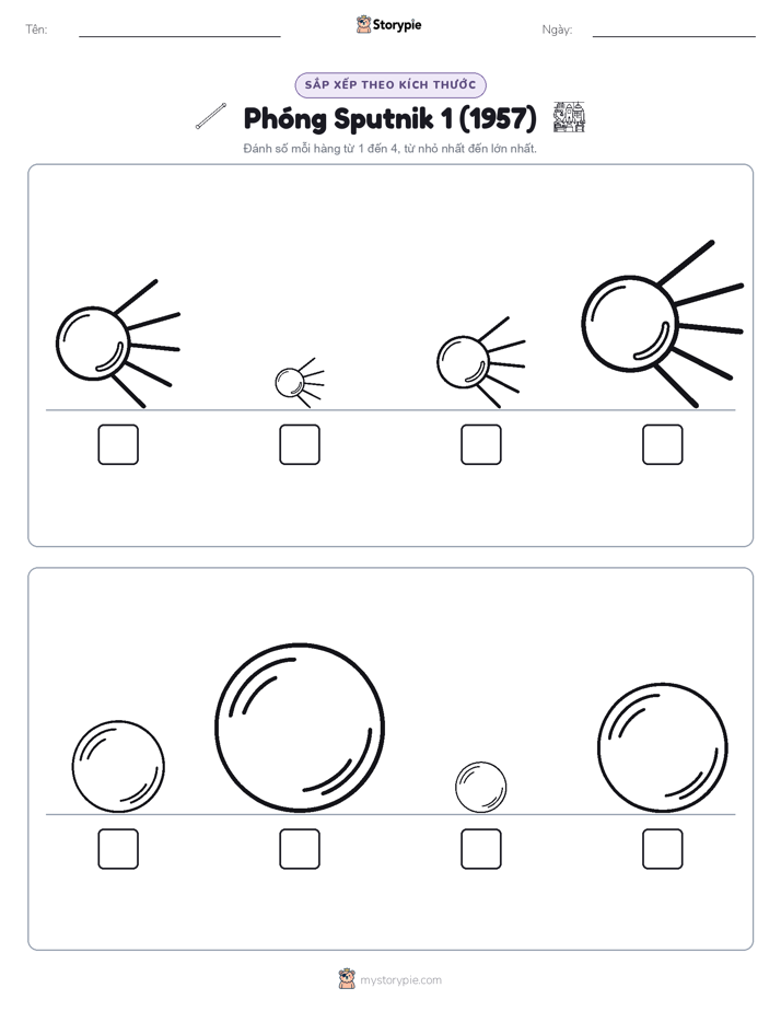 Thứ Tự Kích Thước