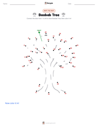 Baobab Tree printable worksheet preview