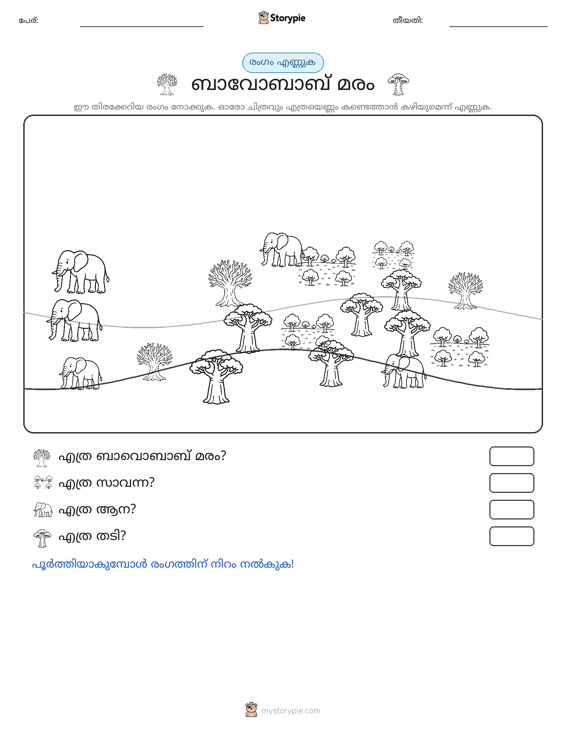 എണ്ണുന്ന ദൃശ്യങ്ങൾ