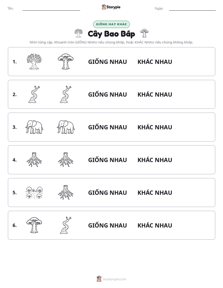 Giống Hay Khác