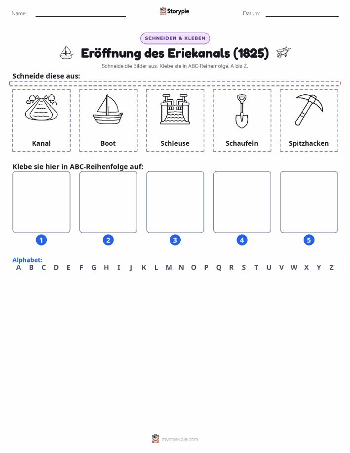 Schneiden & Einfügen Alphabet