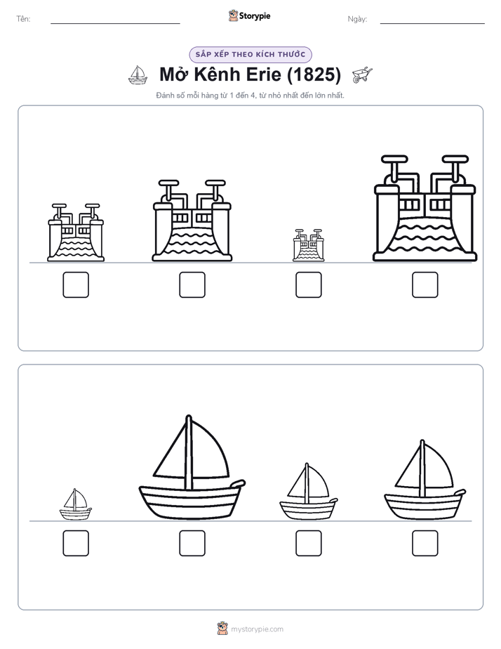 Thứ Tự Kích Thước