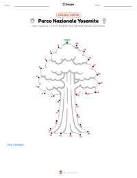 Anteprima della scheda stampabile di Parco nazionale di Yosemite