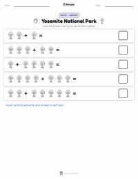 Yosemite National Park printable worksheet preview