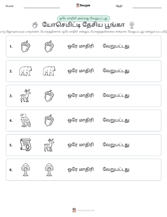 அதே அல்லது மாறுபட்டது