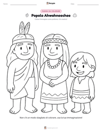 Anteprima della scheda stampabile di Popolo Ahwahneechee