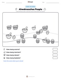 Ahwahneechee People printable worksheet preview