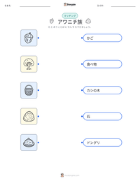 アワニチ族 の印刷可能ワークシートプレビュー