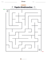 Anteprima della scheda stampabile di Popolo Ahwahneechee