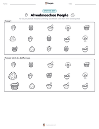 Ahwahneechee People printable worksheet preview