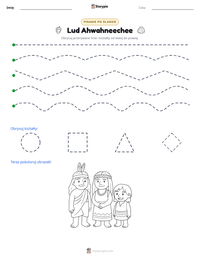 Podgląd drukowalnego arkusza ćwiczeń Lud Ahwahneechee