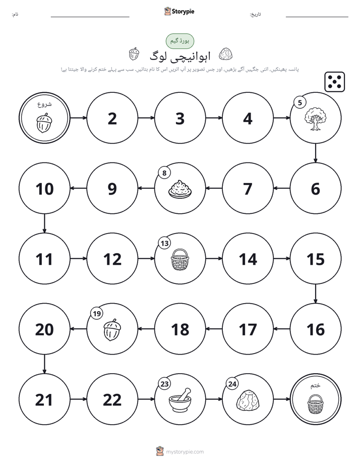 رول اور منتقل کریں کھیل