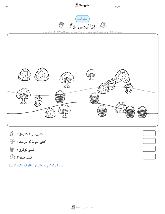 گنتی کا منظر