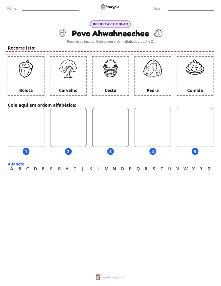 Recortar & Colar Alfabeto