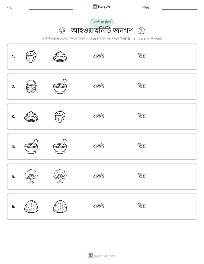 একই বা ভিন্ন