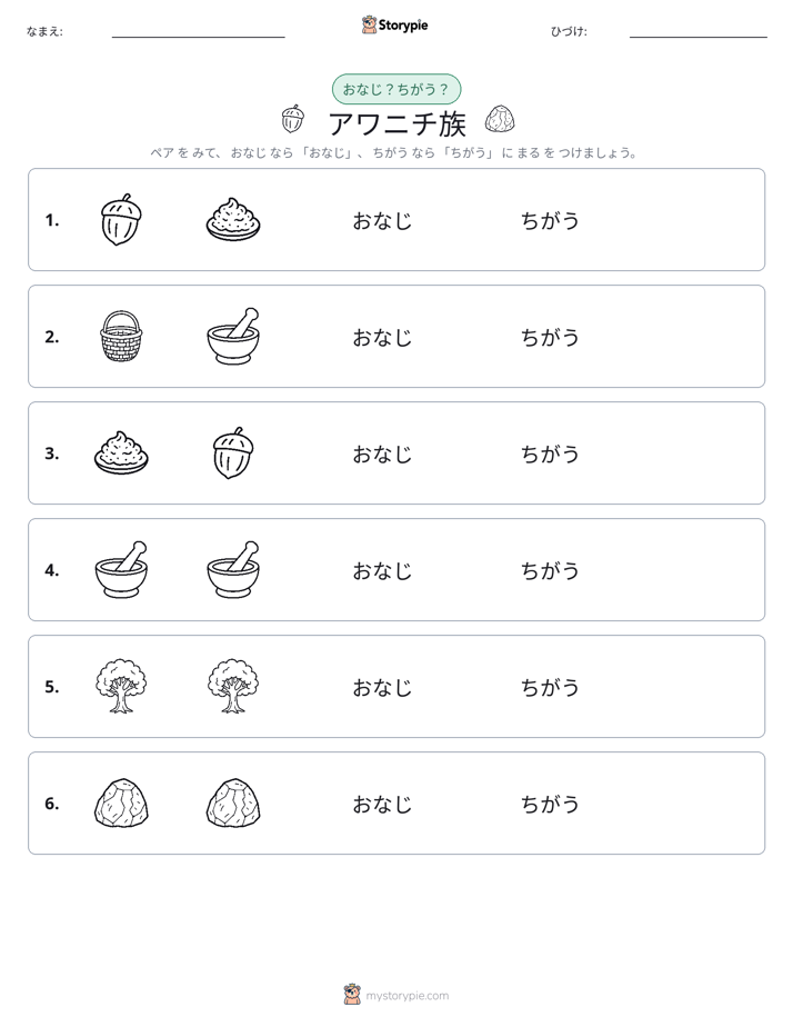 同じか違うか