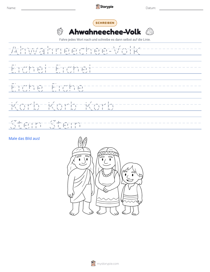Schreibübung