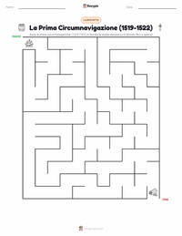 Anteprima della scheda stampabile di La Prima Circumnavigazione della Terra (1519–1522)