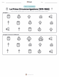 Anteprima della scheda stampabile di La Prima Circumnavigazione della Terra (1519–1522)