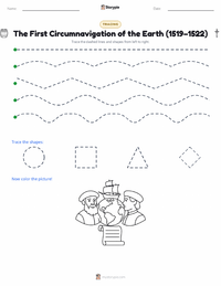 The First Circumnavigation of the Earth (1519–1522) printable worksheet preview