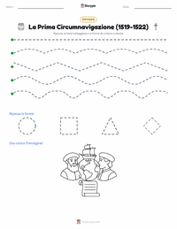 Anteprima della scheda stampabile di La Prima Circumnavigazione della Terra (1519–1522)