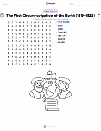 The First Circumnavigation of the Earth (1519–1522) printable worksheet preview