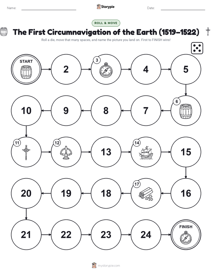 Roll & Move Game