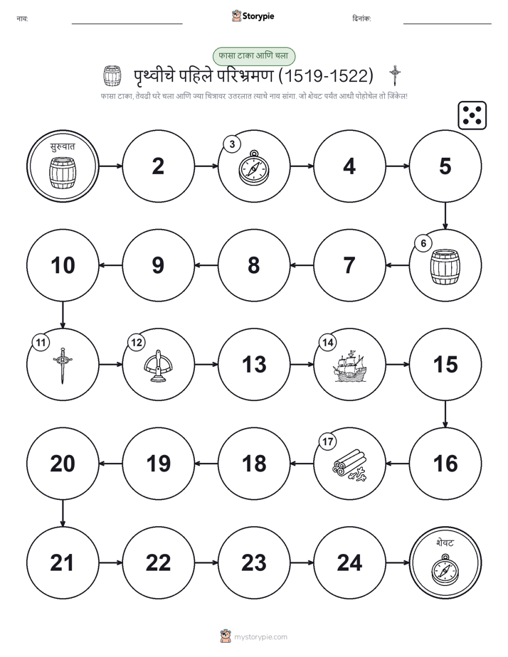 रोल & हलवा खेळ