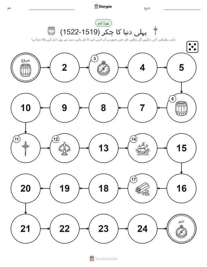 رول اور منتقل کریں کھیل