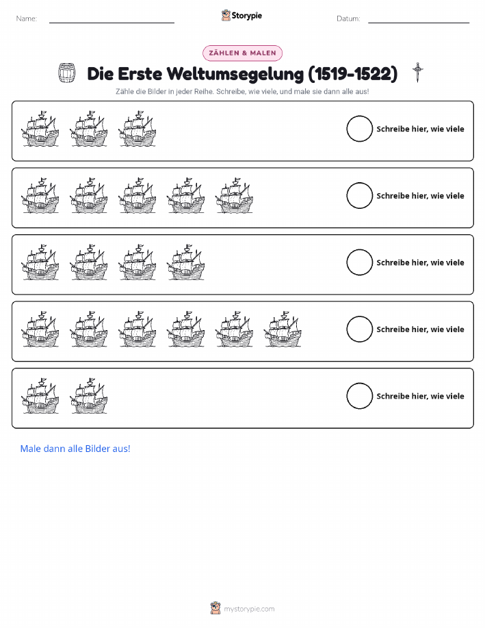 Zählen & Ausmalen