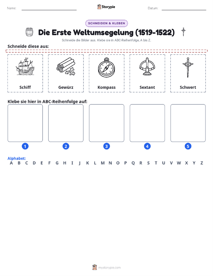 Schneiden & Einfügen Alphabet