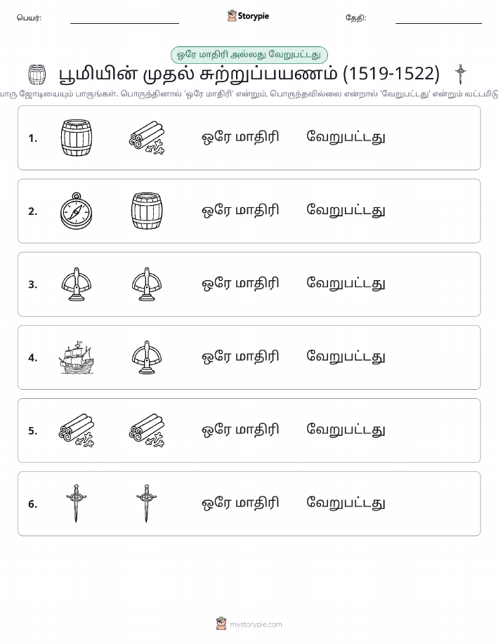 அதே அல்லது மாறுபட்டது