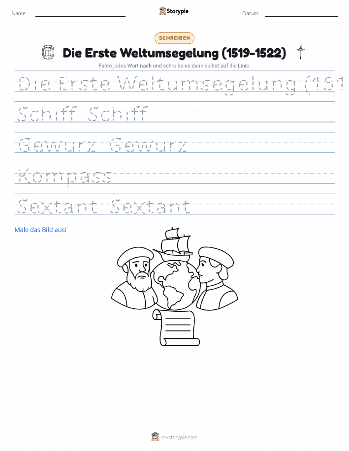 Schreibübung