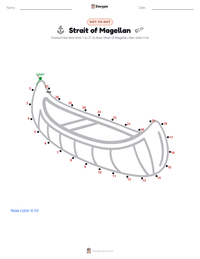 Strait of Magellan printable worksheet preview