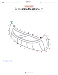 Podgląd drukowalnego arkusza ćwiczeń Cieśnina Magellana