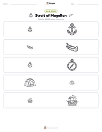 Strait of Magellan printable worksheet preview