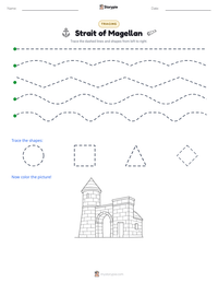 Strait of Magellan printable worksheet preview