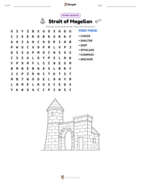 Strait of Magellan printable worksheet preview