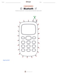 Prévia da folha de atividades imprimível Bluetooth