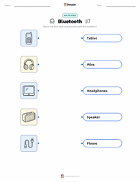 Bluetooth printable worksheet preview