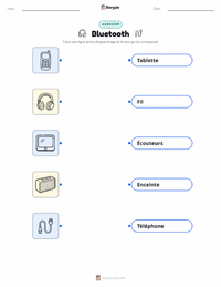 Feuille de travail imprimable Bluetooth pour les enfants