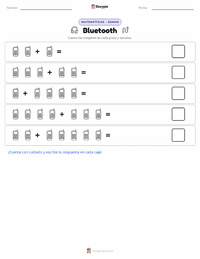 Vista previa de la hoja de trabajo imprimible de Bluetooth