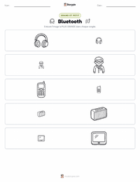 Aperçu de la feuille de travail imprimable Bluetooth