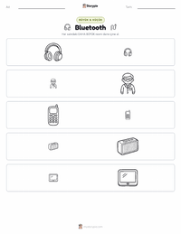Bluetooth yazdırılabilir çalışma sayfası önizlemesi