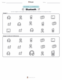 Vista previa de la hoja de trabajo imprimible de Bluetooth